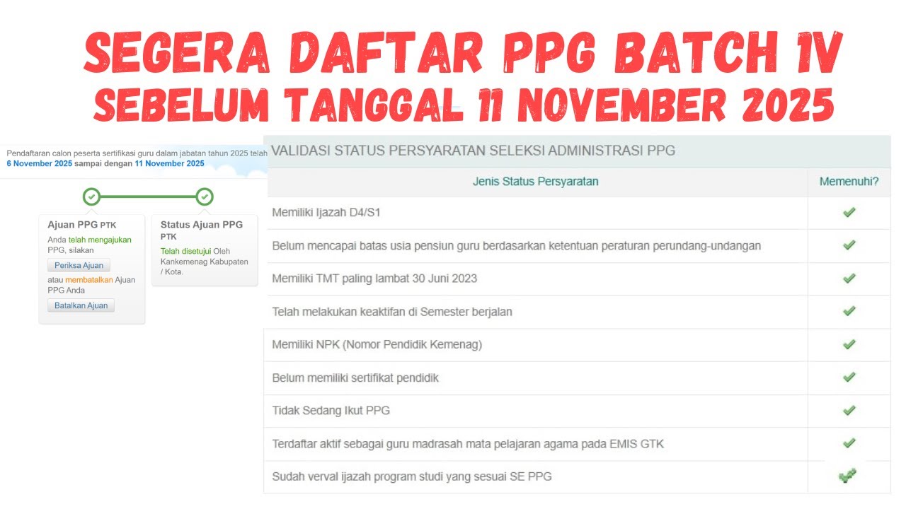 PPG BATCH IV TAHUN 2025