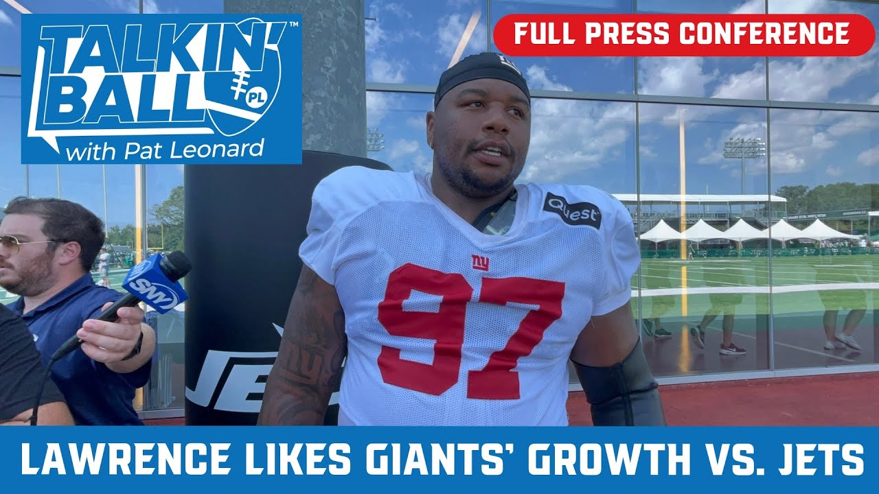 Dexter Lawrence talks Giants defense, Brian Burns, Abdul Carter, season ramp-up after Jets practice