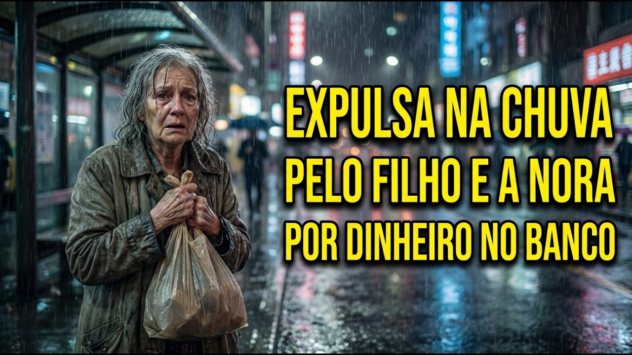O Filho e a Nora Expulsaram a Mãe na Chuva… e Tudo Era Pelo Dinheiro