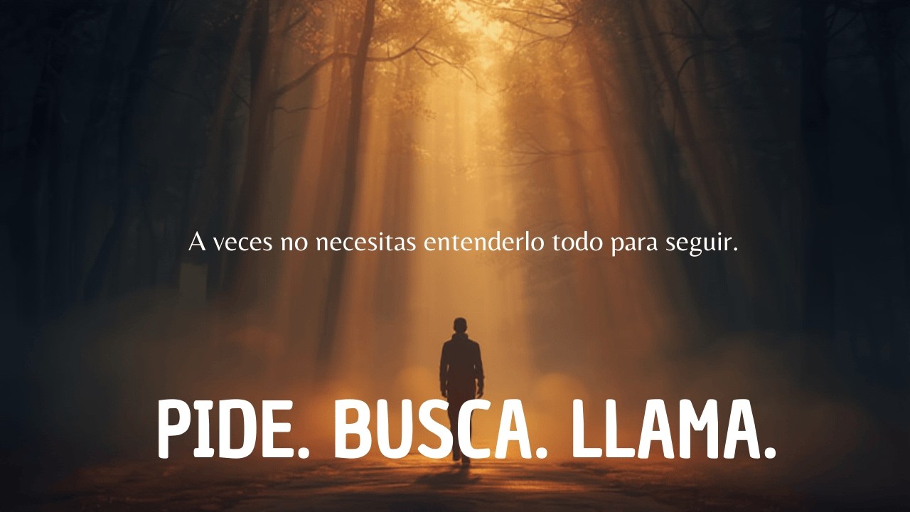 Pide · Busca · Llama (una nueva comprensión)