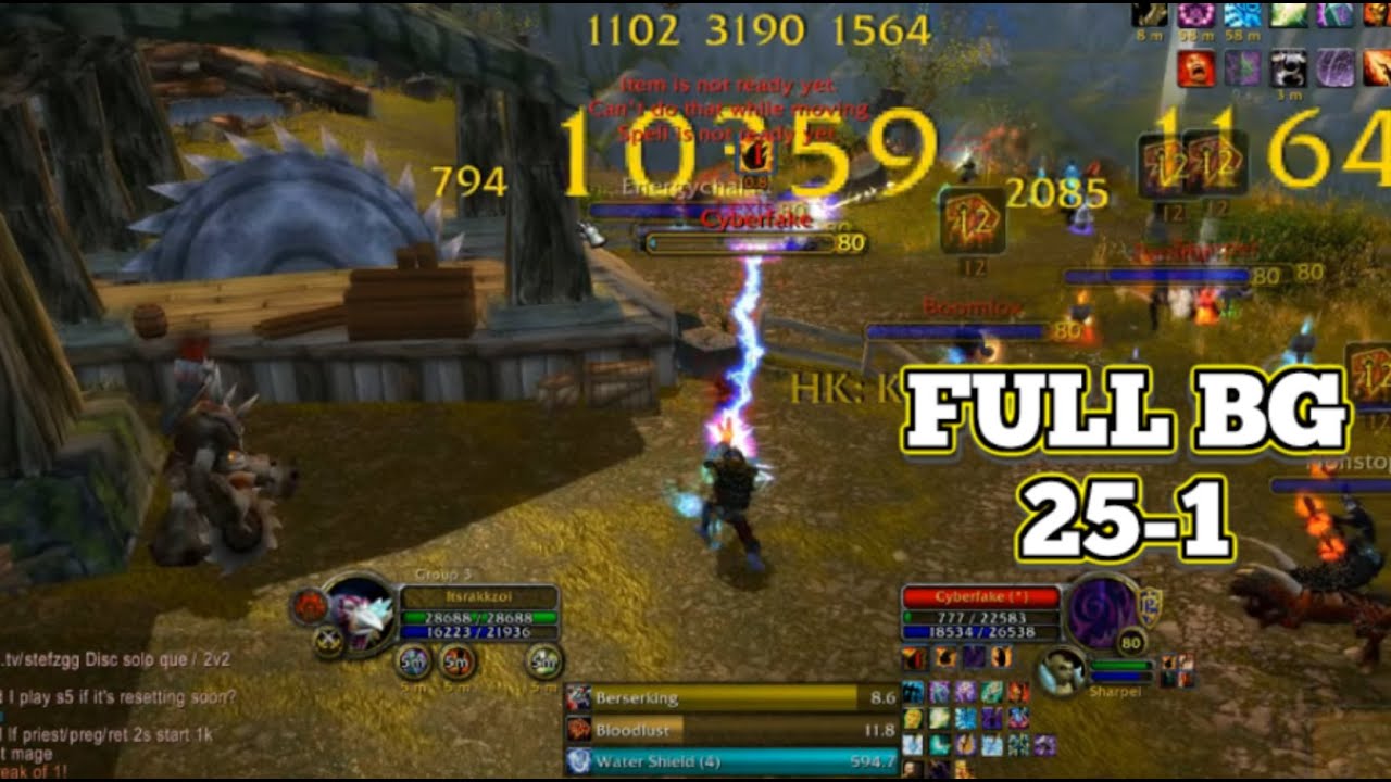 25-1 Full BG WotLK PvP (fat crits, top D) - Rakzo