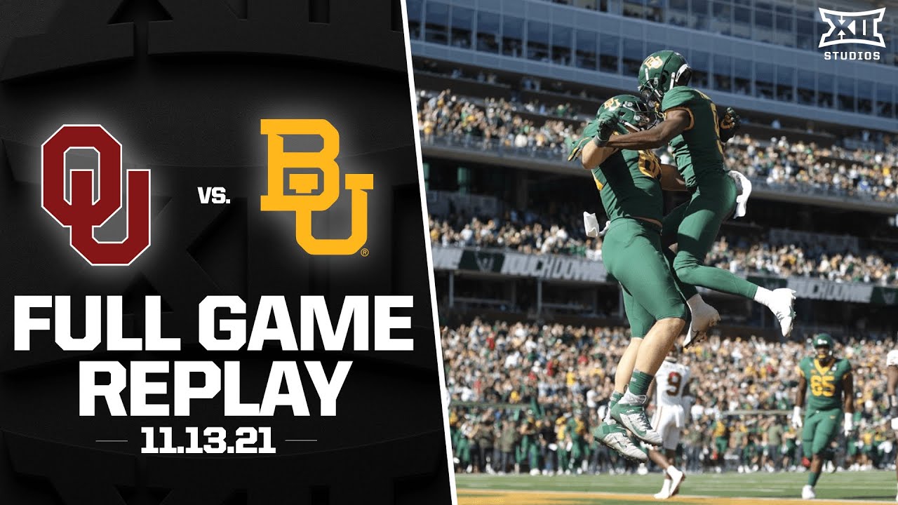 #13 Baylor Takes Down #8 Oklahoma & Caleb Williams (11.13.21) | Big 12 Football Full Game Replay