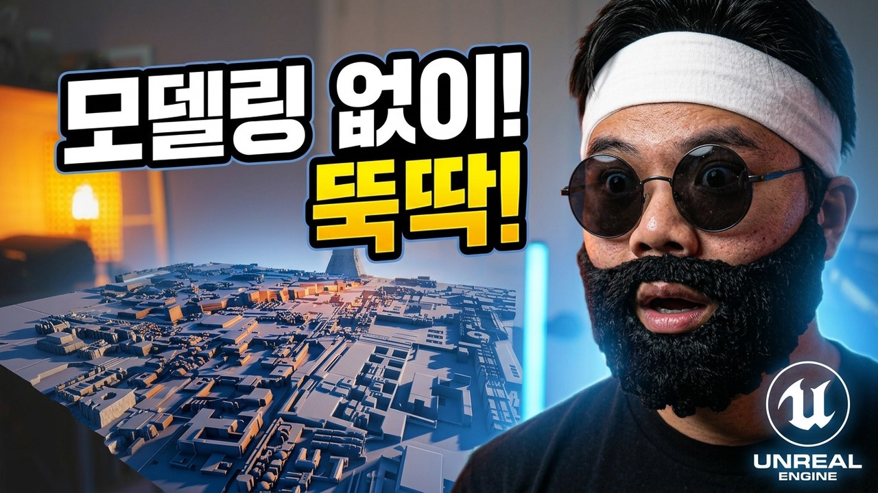 모델링 못해도 OK! 언리얼 엔진으로 웅장한 도시 만들기 | Displace 기능 완벽 가이드 #01