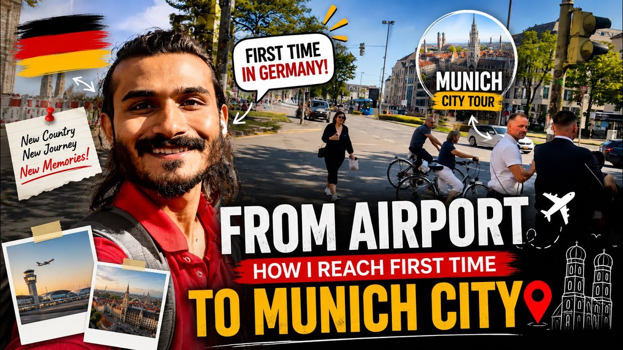 Moving to Munich, Germany 🇩🇪 From India 🇮🇳 from Airport Step-By-Step #travelvlogs #studyingermany