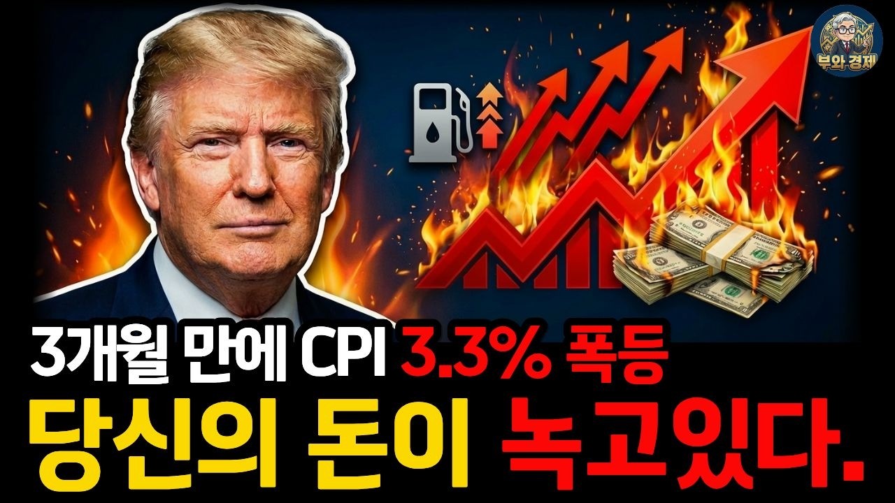 미국 CPI 3.3% 발작 | 트럼프 인플레 부활과 한국 금리 인상 시나리오 총정리