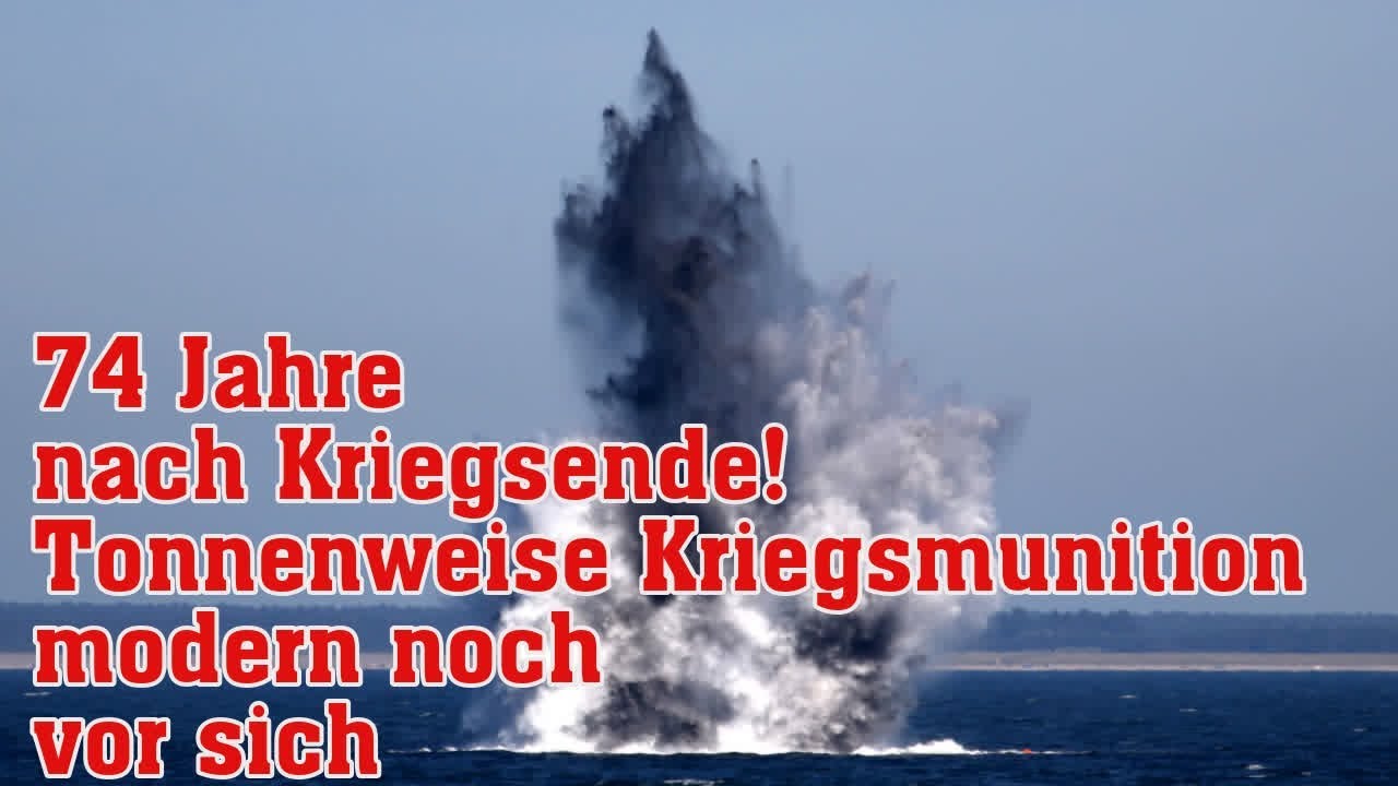 74 Jahre nach Kriegsende! Tonnenweise Kriegsmunition modern noch vor sich hin