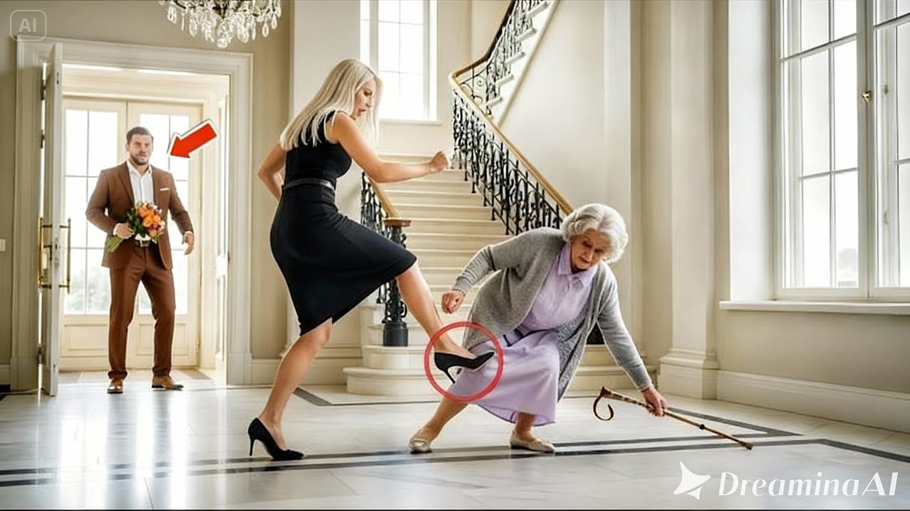 Millionaire Returned Home Early, Caught Fiancée Kicking His Elderly Mother – His Actions Shocked..