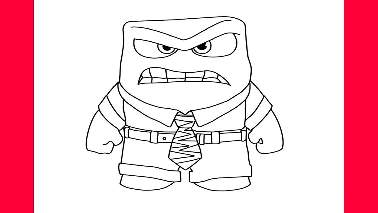 COMO DESENHAR RAIVA DO FILME DIVERTIDA MENTE 2