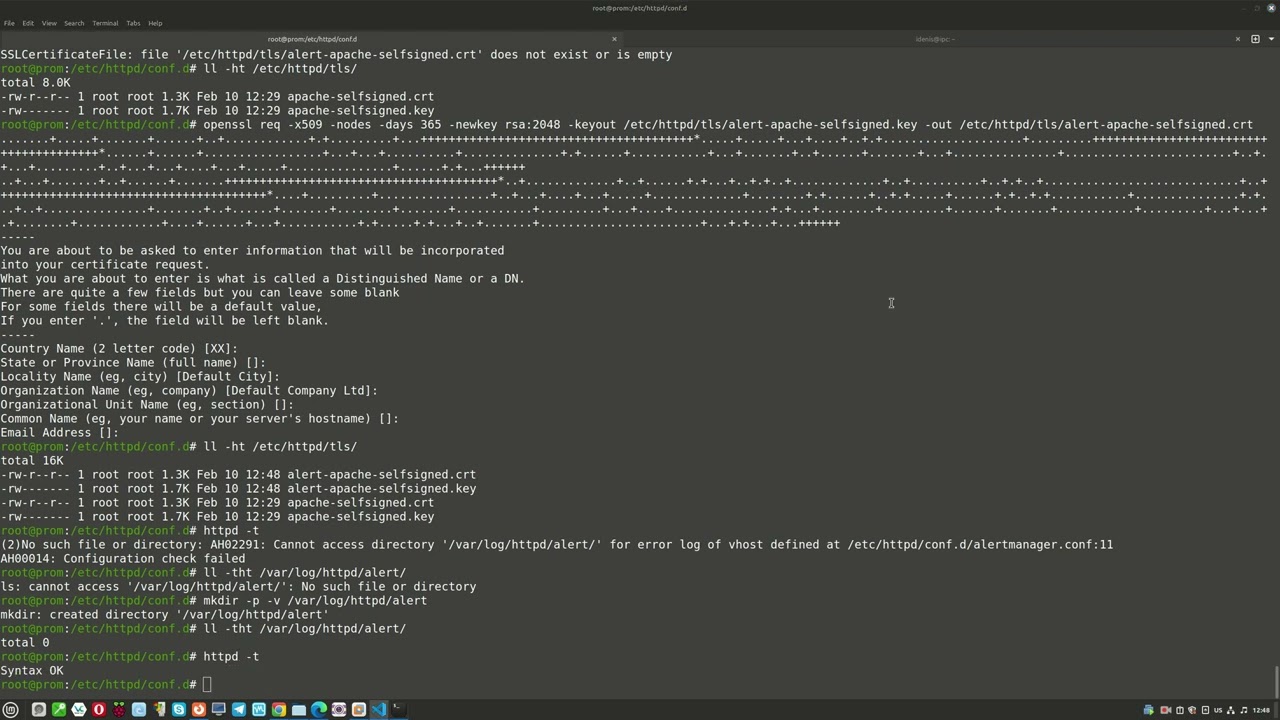 Заставить Prometheus и Alertmanager работать через обратный прокси-сервер (https , ldap)
