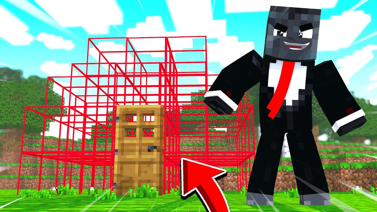 MINECRAFT HAUS von SPIELER UNSICHTBAR verwandeln STREICH