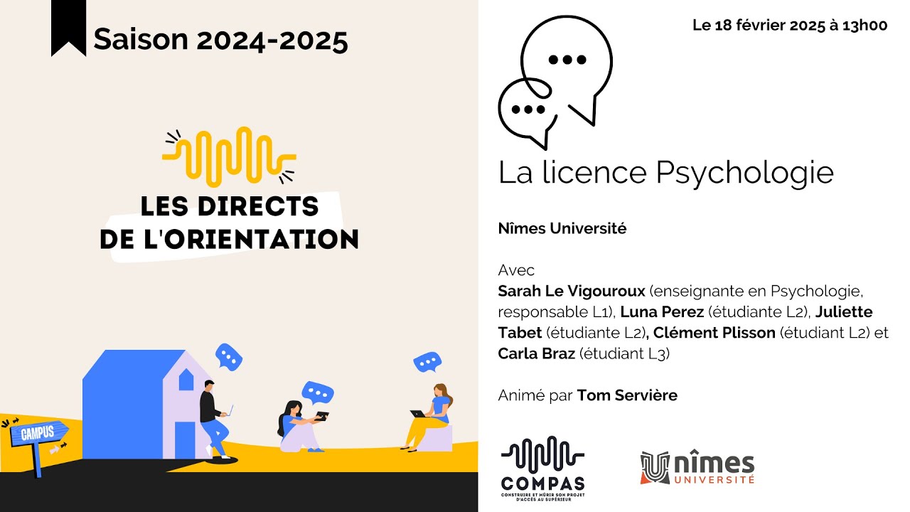 [Direct de l'orientation] - La Licence Psycho (Unîmes)