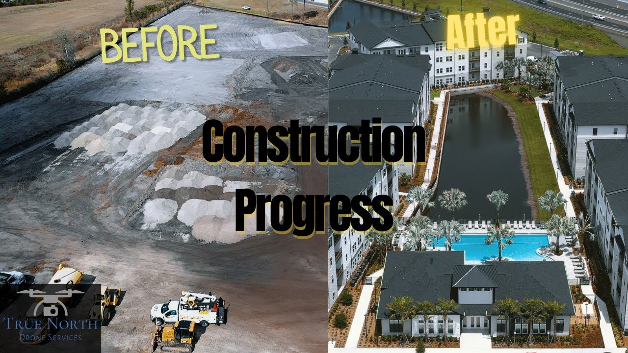 Drone Construction Progress Time Lapse - True North Drone Services