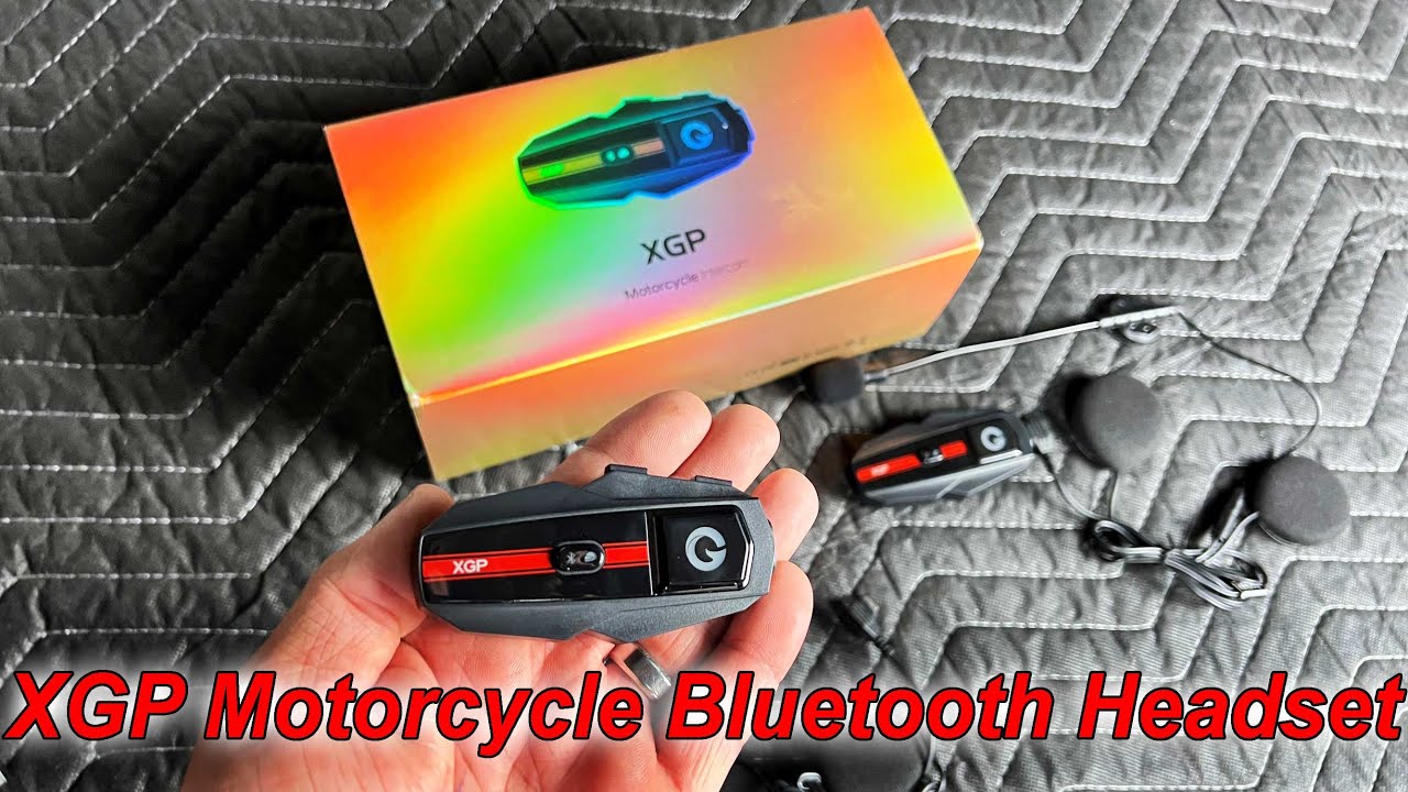 XGP Motorcycle Bluetooth Helmet Headset with Music Sharing Unboxing Review Demonstration