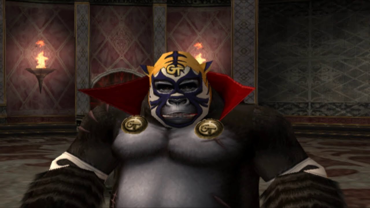 God Hand - Gorilla Tiger Wrestler fight Nyes Damage Stage 8-3