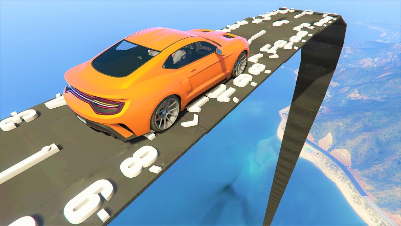 قراند 5 : باركور موستنج منحدر الساعة🐸🐸 GTA 5 - CLOCK RAMP PARKOUR