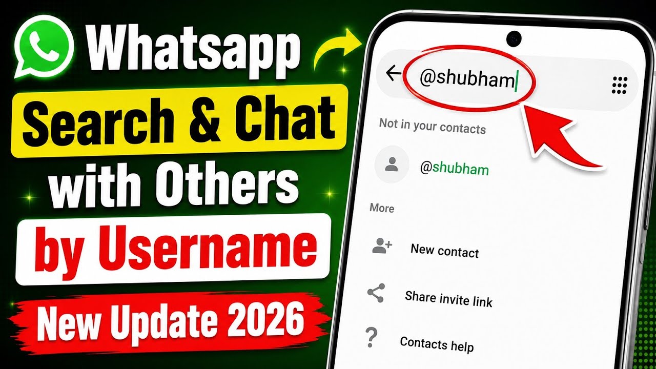 How to Search and Chat with Someone by Username in Whatsapp | Find Someone by Whatsapp Username