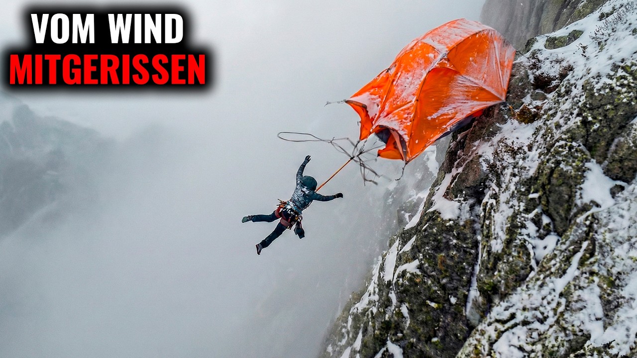 Der Bergsteiger wollte den HURRIKAN im Zelt überleben, aber es war ein FATALER FEHLER