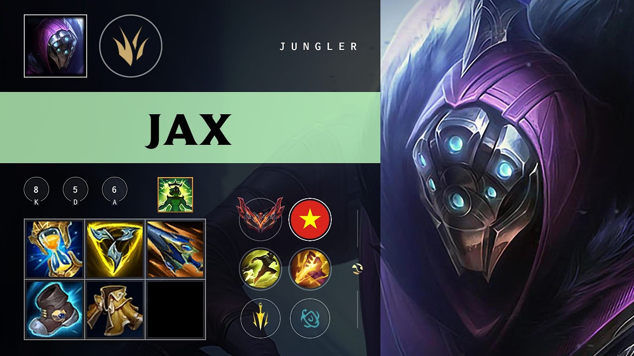 Jax Jungle vs Gwen - VN Grandmaster Patch 26.10