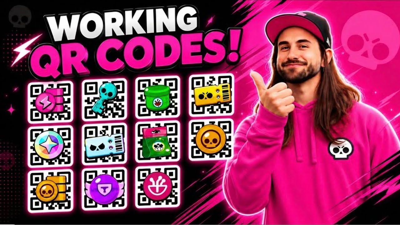 ALL  Working x6+ 🔥 QR CODES + FREE BUFFIE in Brawl Stars! 