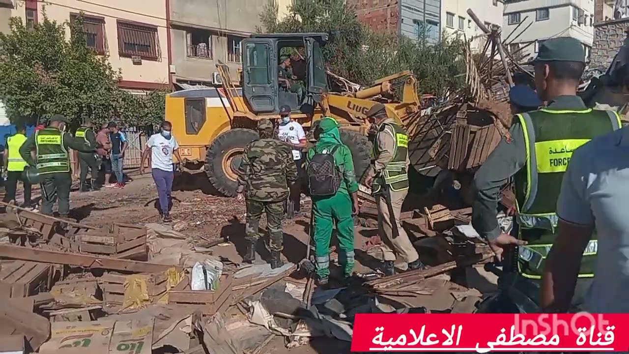 القائدة لبنى امرأة بالف رجل  مجهودات رفقة السلطة المحلية والامن الوطني باقدم سويقة بمكناس