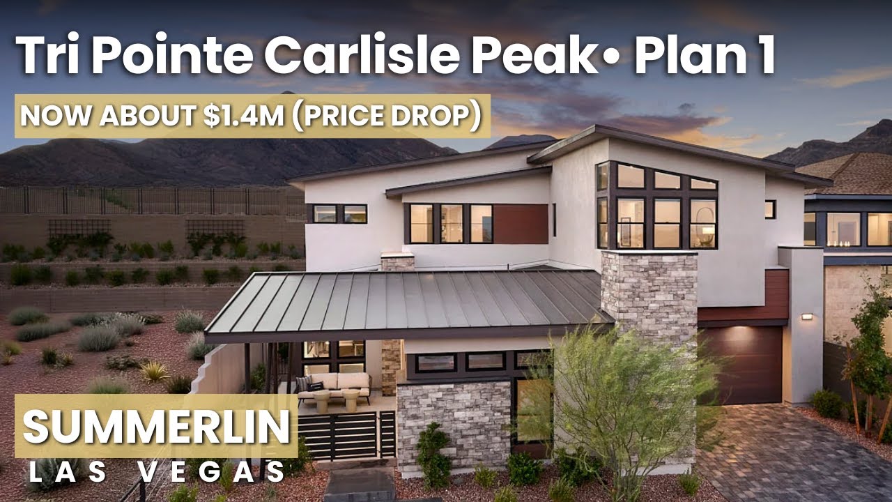 Обзор дома TriPointe Carlisle Peak Plan 1 | Снижение цены до 1,4 млн долларов + редкая опция гара...