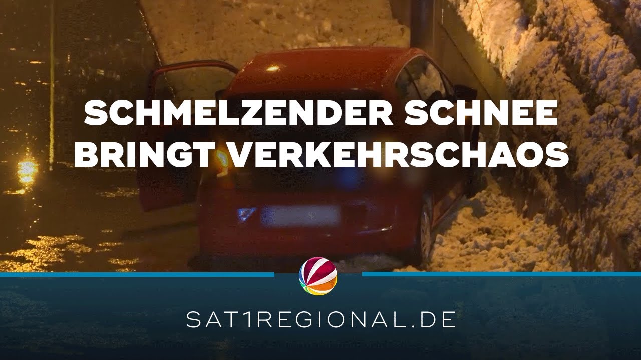Schmelzende Schneemassen sorgen f&uuml;r zahlreiche Probleme in Hamburg