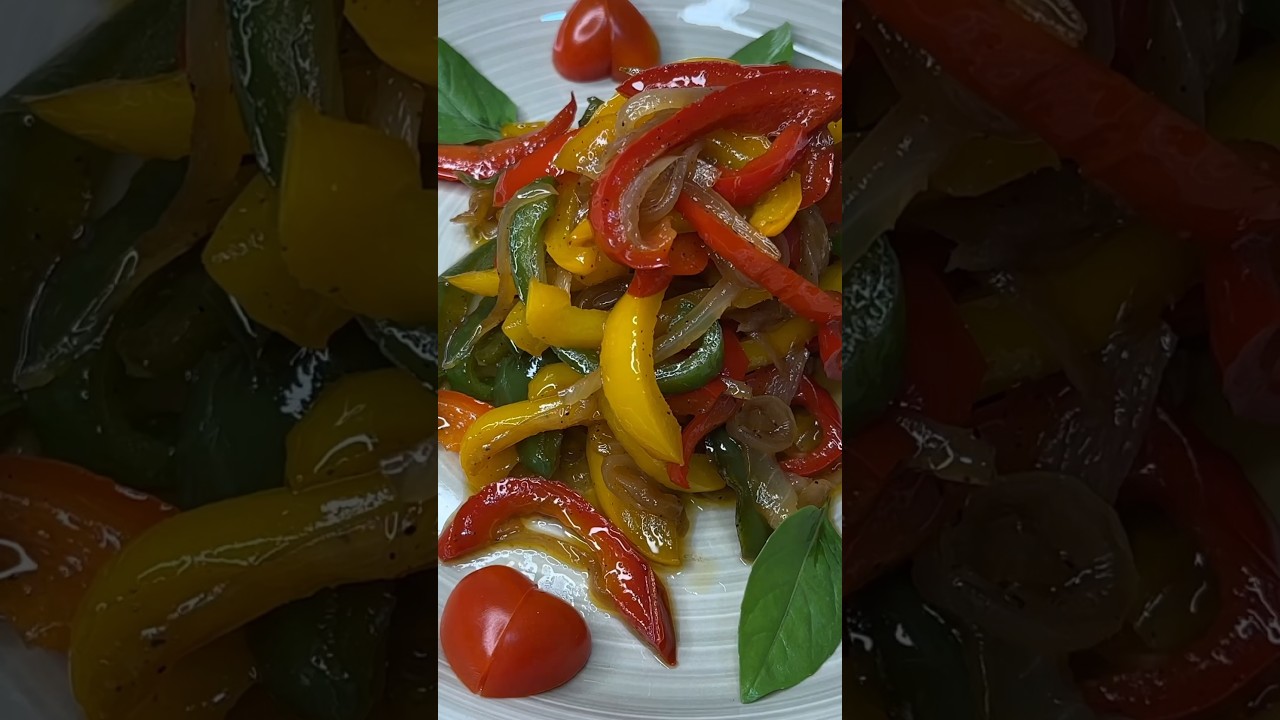 Pimientos en sart&eacute;n
