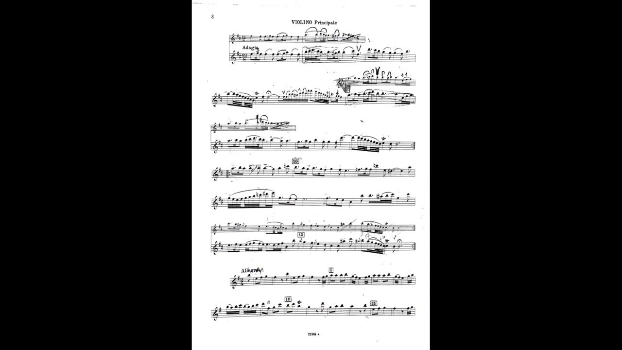 G. Tartini Violin Concerto in E minor D56 - Score