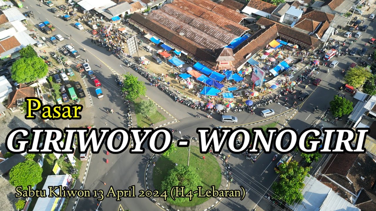 Suasana Pasar Giriwoyo Wonogiri H4 Lebaran 2024 #giriwoyo #wonogiri