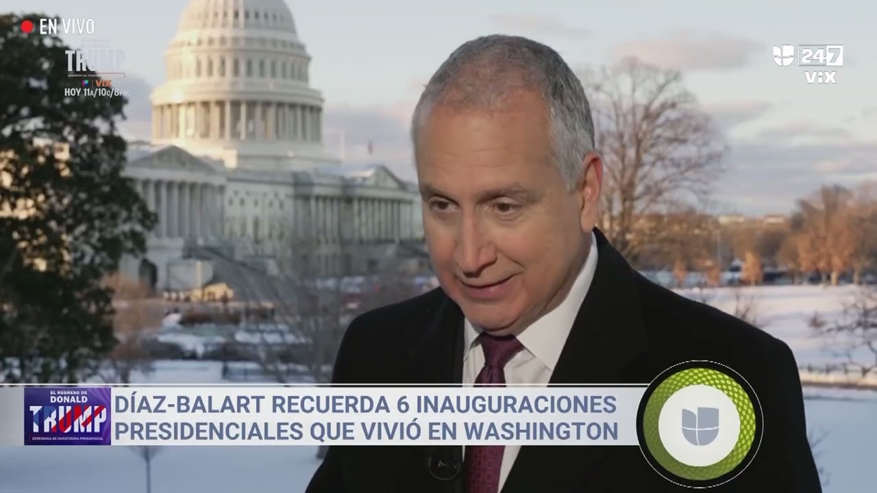 Mario Díaz-Balart Exclusive w Maria Antonieta Collins (Univision 23) Inauguration Day Special