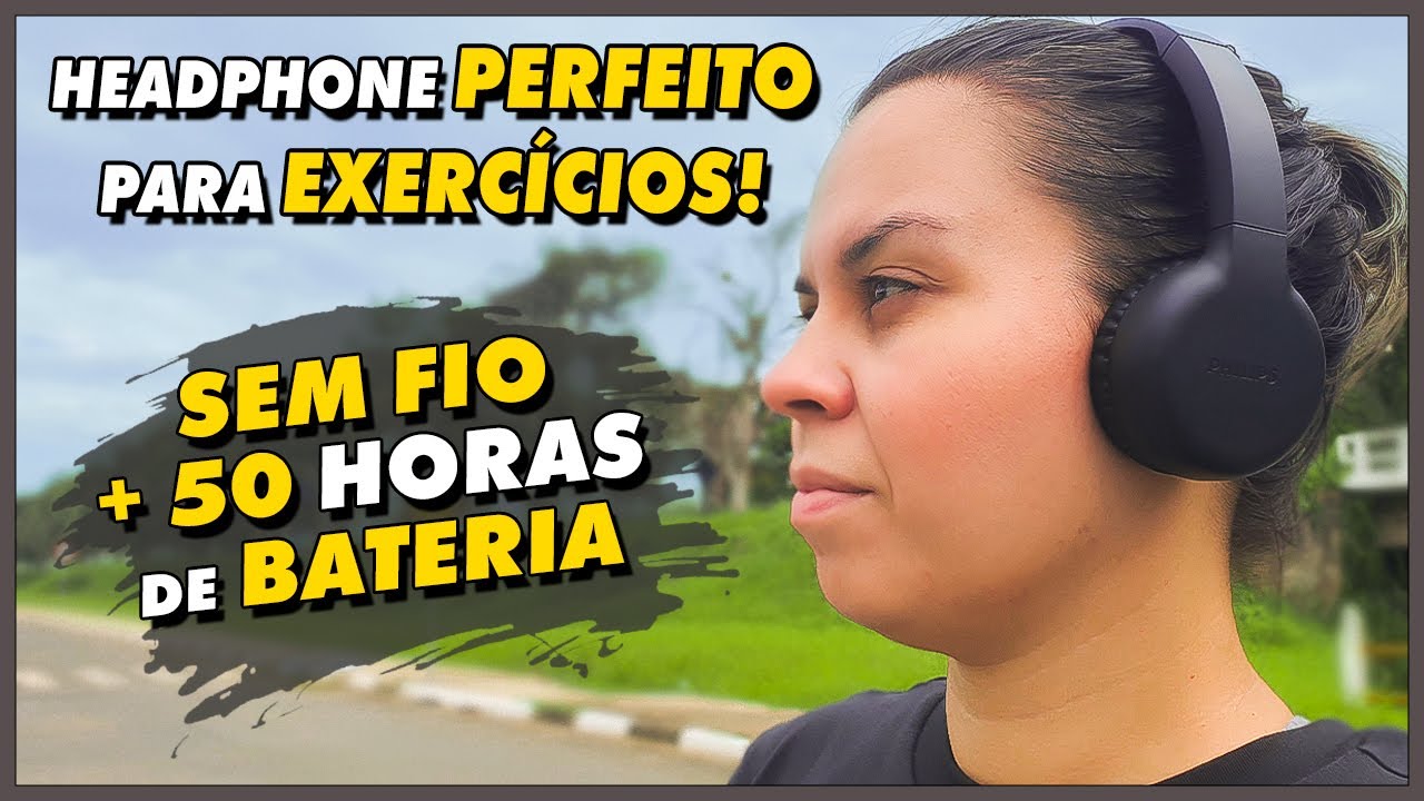 FONE PERFEITO PARA ACADEMIA E EXERCÍCIOS / HEADPHONE PHILIPS TAH1205 BLUETOOTH