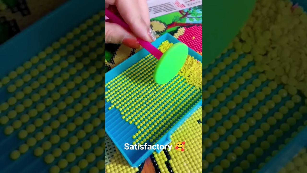 Diamond Painting 🎨 Fun | DIY art #shorts #art