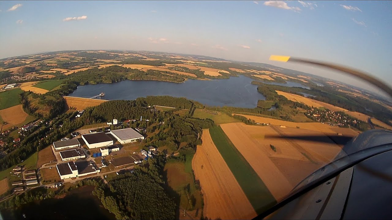 2023-07-17 Vodárenská nádrž Švihov a úpravna pitné vody Želivka. Water supply reservoir Švihov.