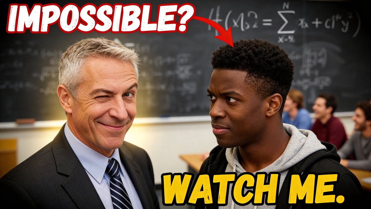 Prof Doesn't Know Black Student Is Math Prodigy — Sets 'Impossible' Equation to Mock Him, Regrets It