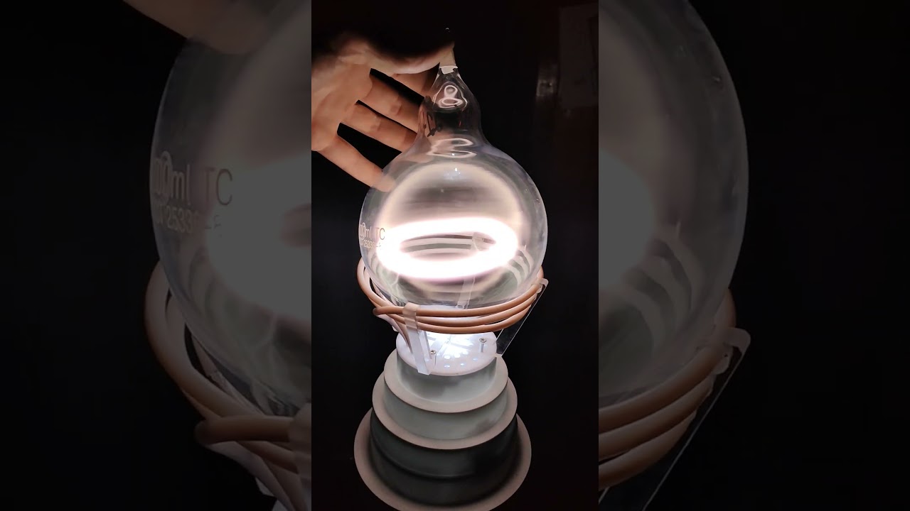 Plasma Toroid Generator Device - White BagelFlask (pure xenon)