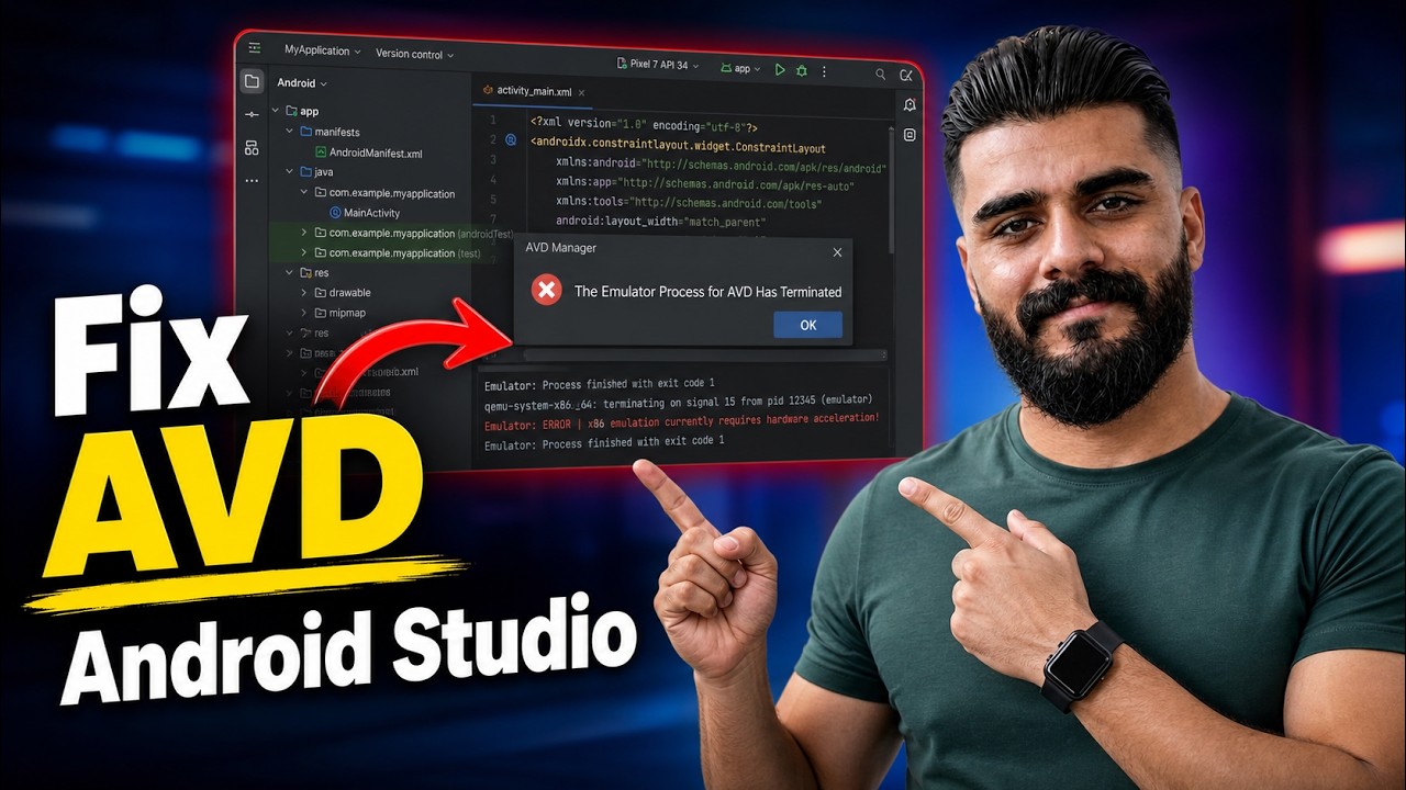 How to Fix 'The Emulator Process for AVD Has Terminated' Error