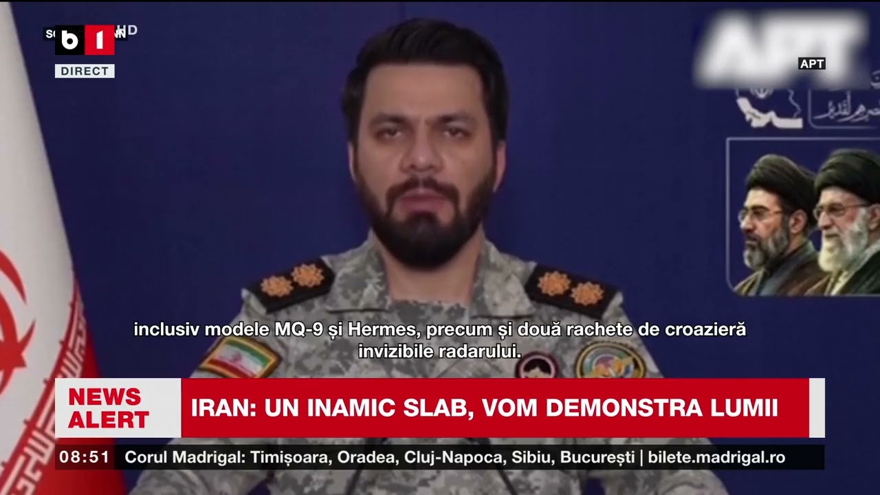 IRAN, iese la atac: un inamic slab, vom demonstra lumii_Știri B1TV_5 apr. 2026
