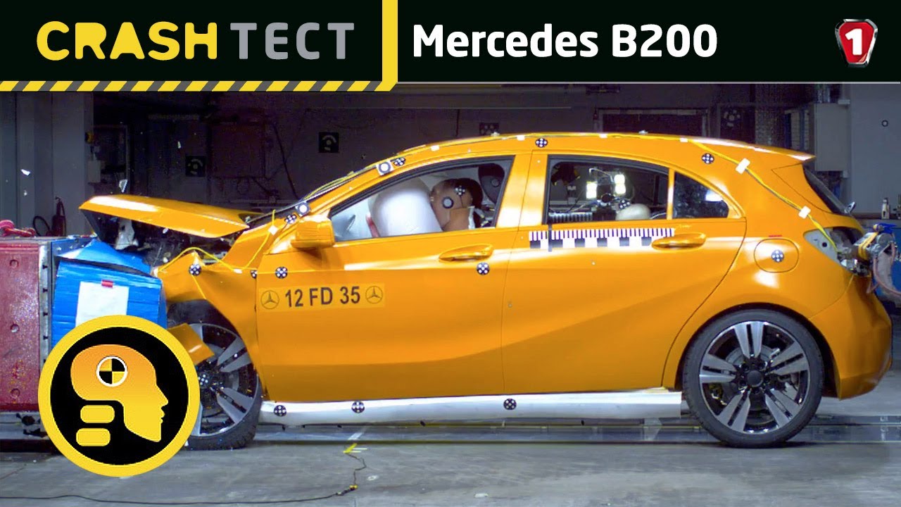 Mercedes B200. Краш-тест. (УКР)
