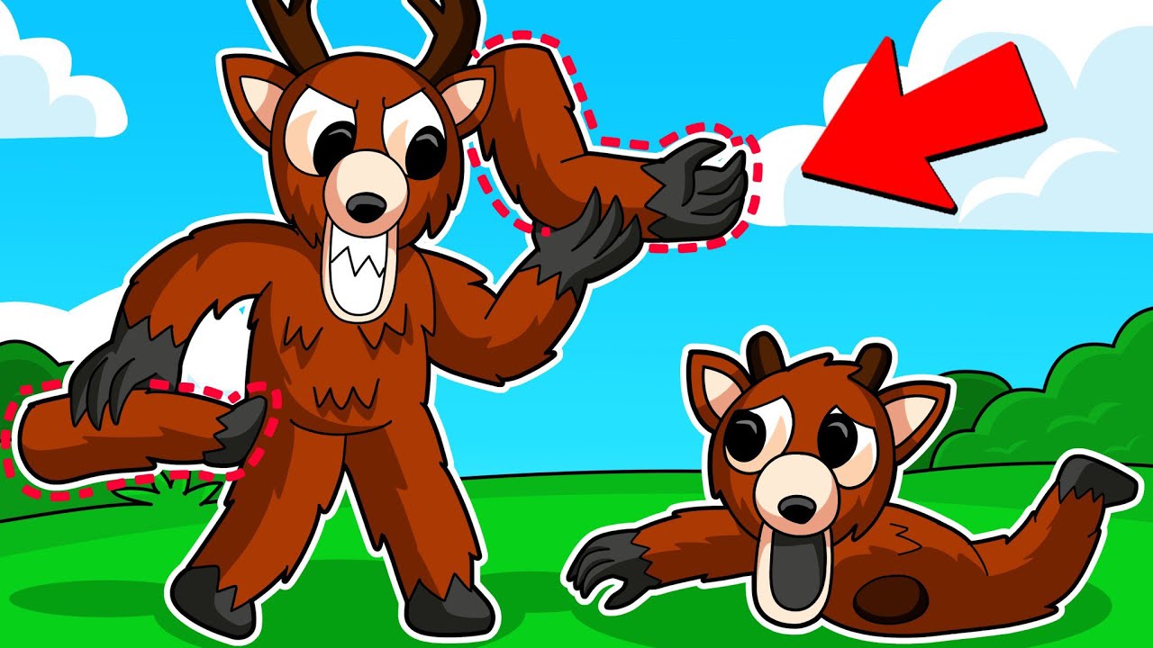 ¡ROBA PARTES DEL CUERPO en Roblox con 99 NOCHES en el BOSQUE!
