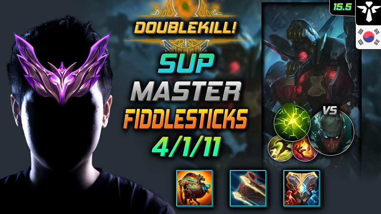 피들스틱 서폿 템트리 룬 개척자 여진 -  Fiddlesticks Support - 롤 KR 천상계 패치 15.5
