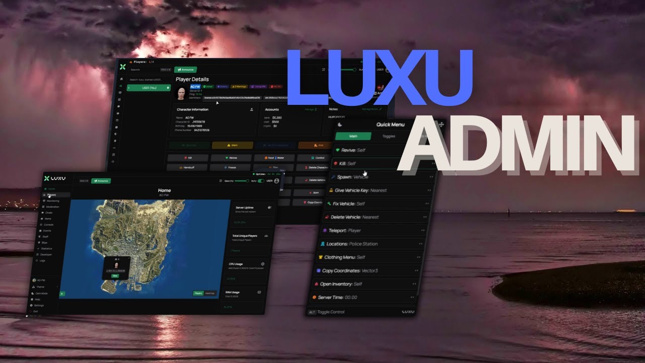 [QB/QBOX/ESX] | FiveM | Luxu Admin Script Installation & Setup Guide 🛡️🎮 | #fivemscript #gta