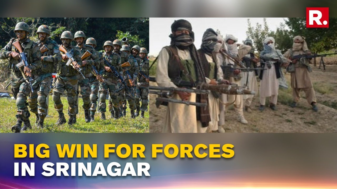 J&K: 3 Unidentified Terrorists Neutralised In Srinagar; Arms & Ammunition Recovered