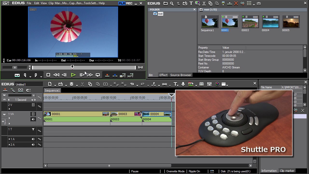 Grass Valley EDIUS Pro - 06) Working with the Timeline