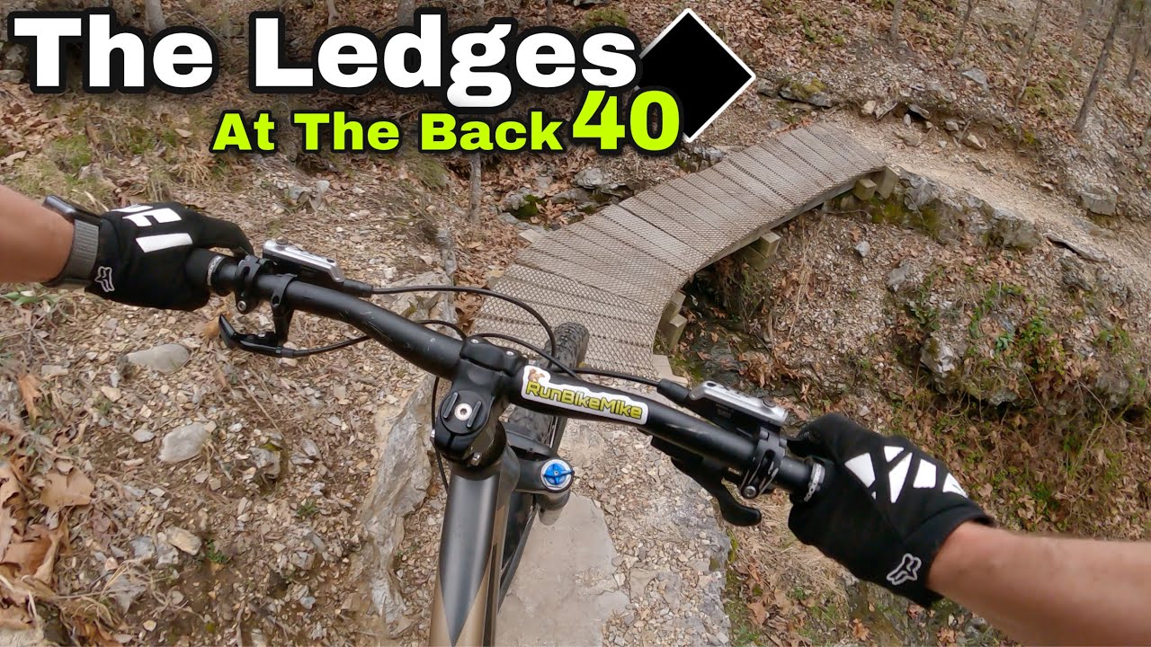 Biking The Ledges at The Back 40 in Bella Vista Arkansas: Most Exposure I Have Ever Ridden On 😬￼