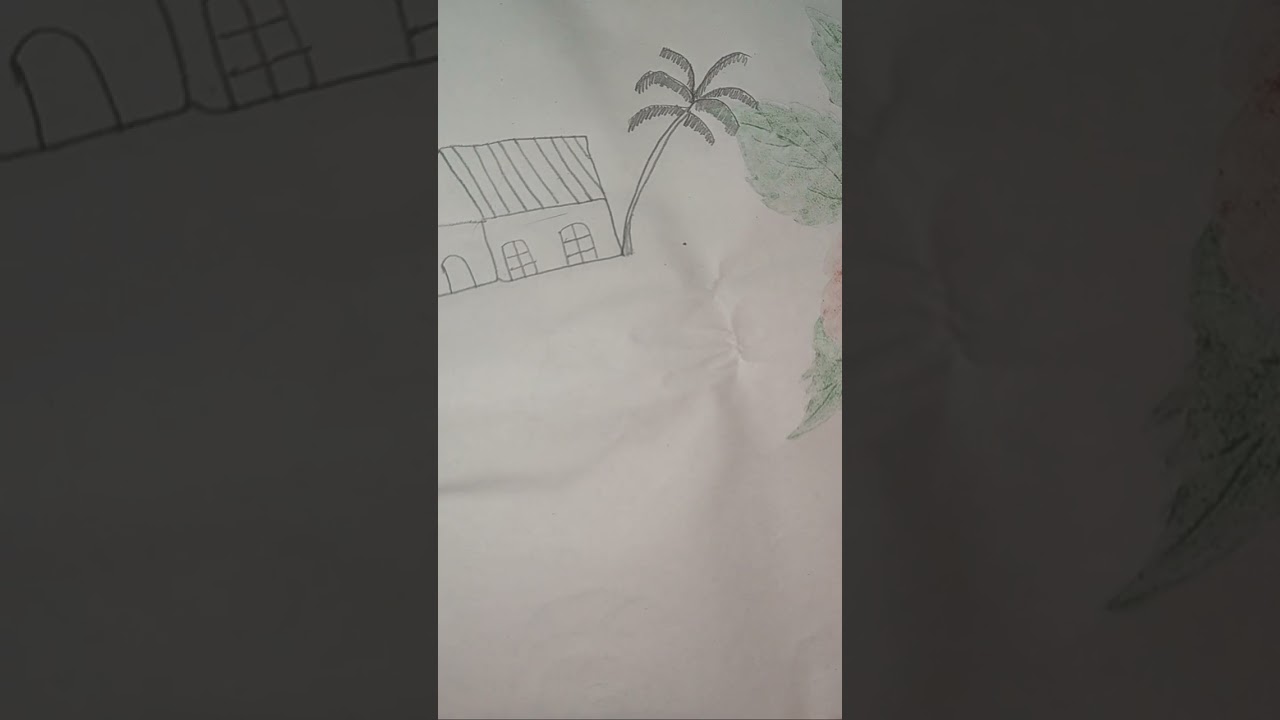 Easy house drawing🏡