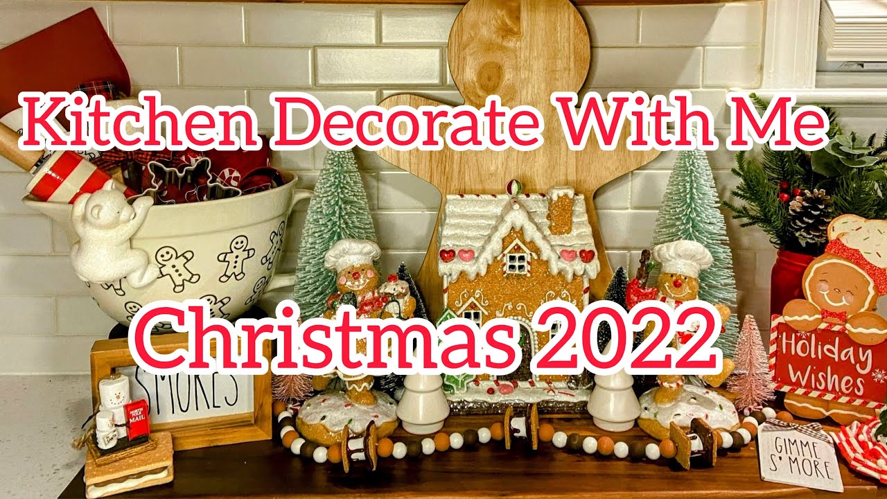 🎄Christmas Kitchen Decorate With Me [2022] #christmas #fyp #homedecor