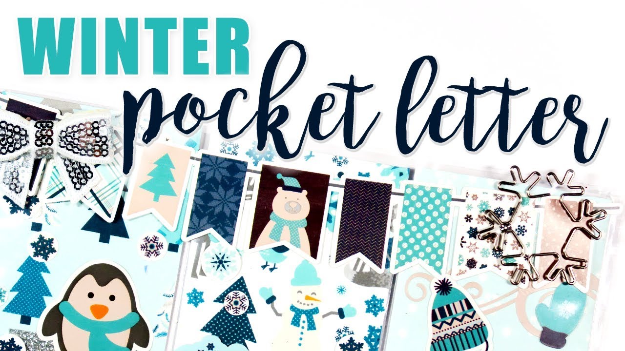 POCKET LETTER // Winter Snowman and Penguin