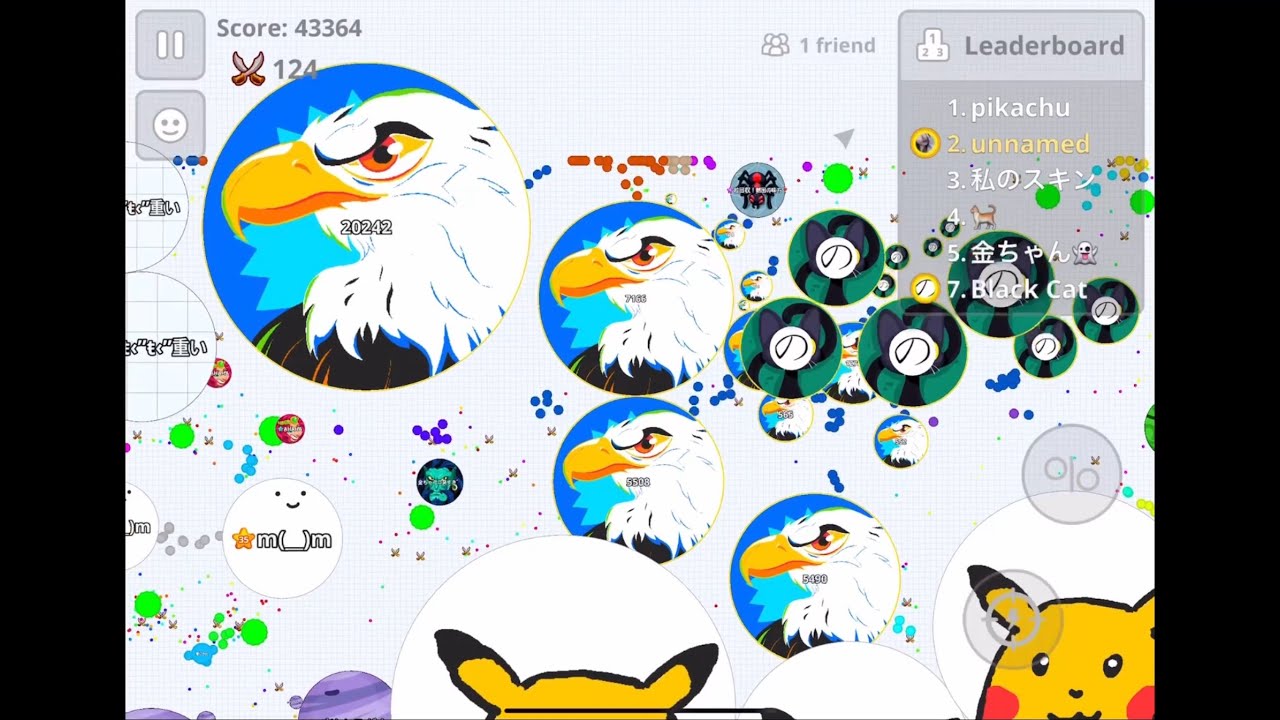 【Agar.io Mobile】スコアチャレンジしてる朝困鯖が煽ってきたからペアで潰してみた！(おまけあり)
