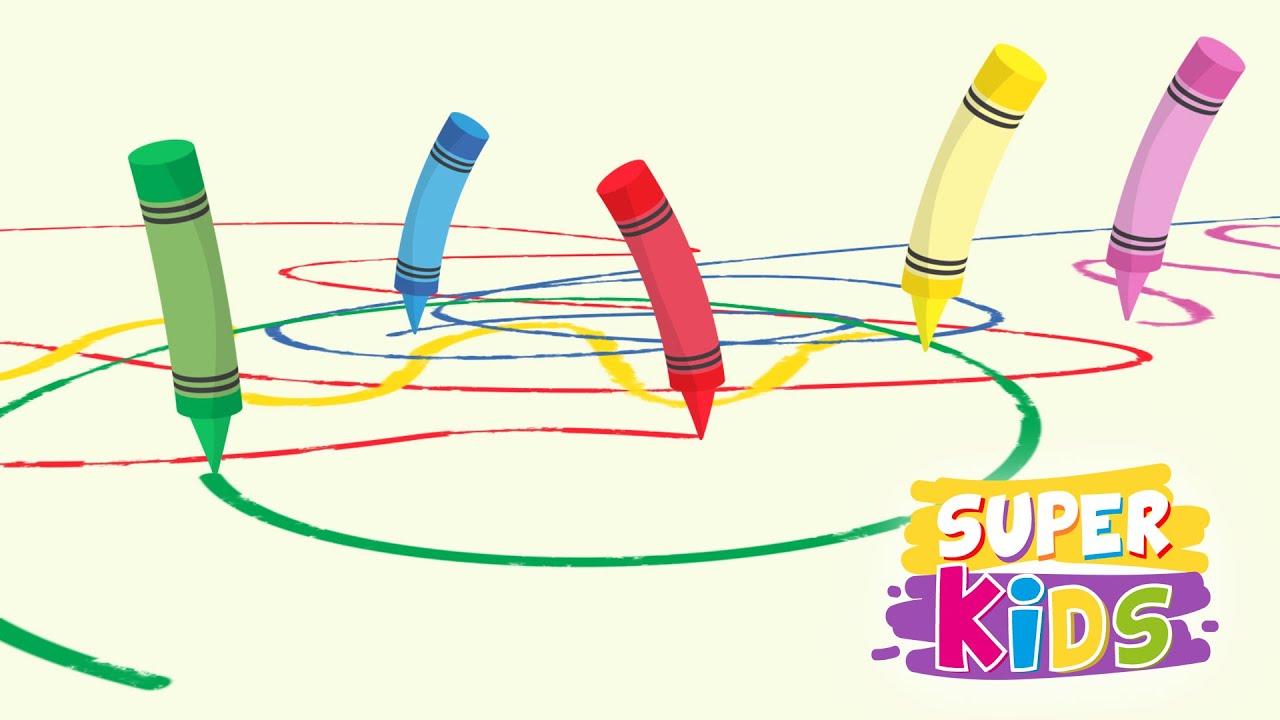SUPER KIDS - Crayons - Kids Songs And Nursery Rhymes
