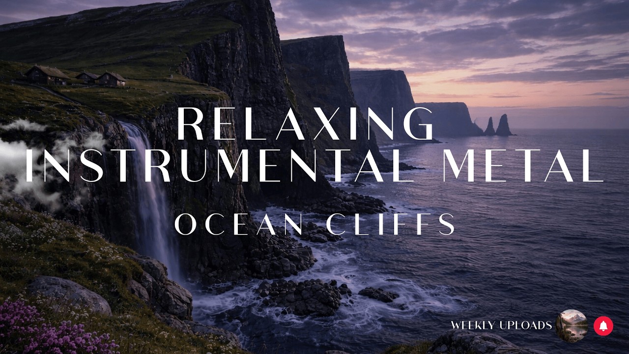 Relaxing Cinematic Instrumental Metal (No Vocals) | Ocean Cliffs View